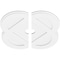 Ekena Millwork Charlotte Architectural Grade PVC Ceiling Medallion, 24"OD x 3"ID x 9 1/2"C x 1"P, Two-Piece CMP24CE2-03000 - alternate 4